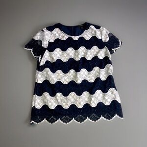 Banana Republic Small Blouse‎ Top Navy Blue